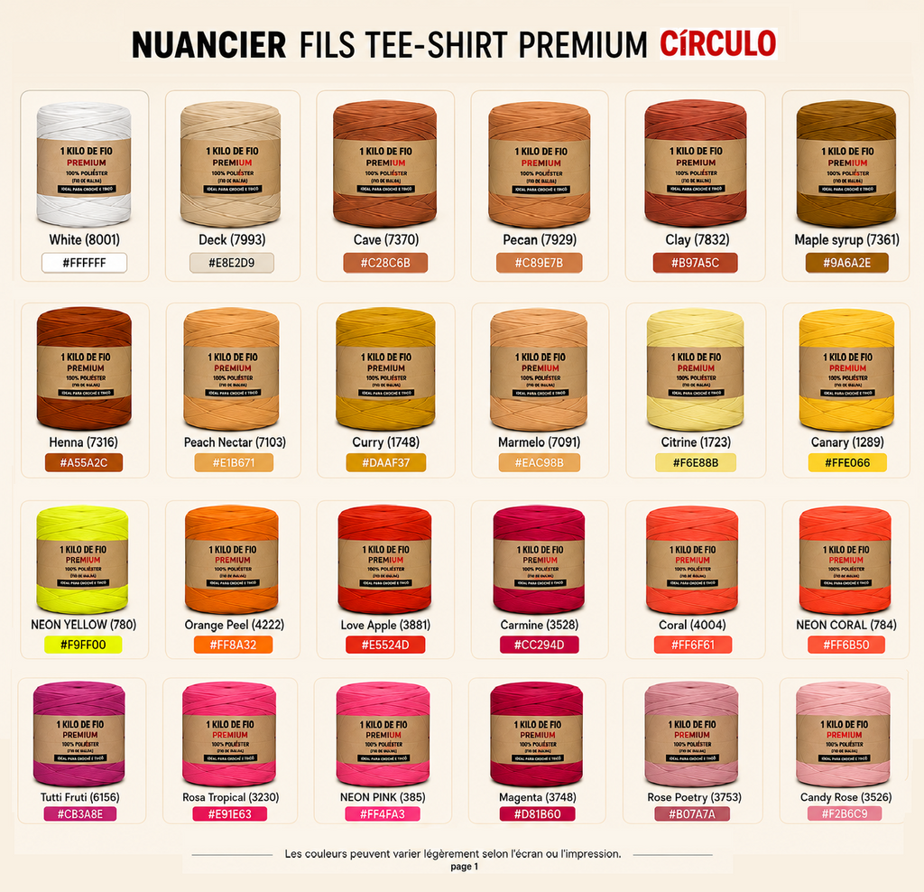 Fil t-shirt CIRCULO Premium 140m