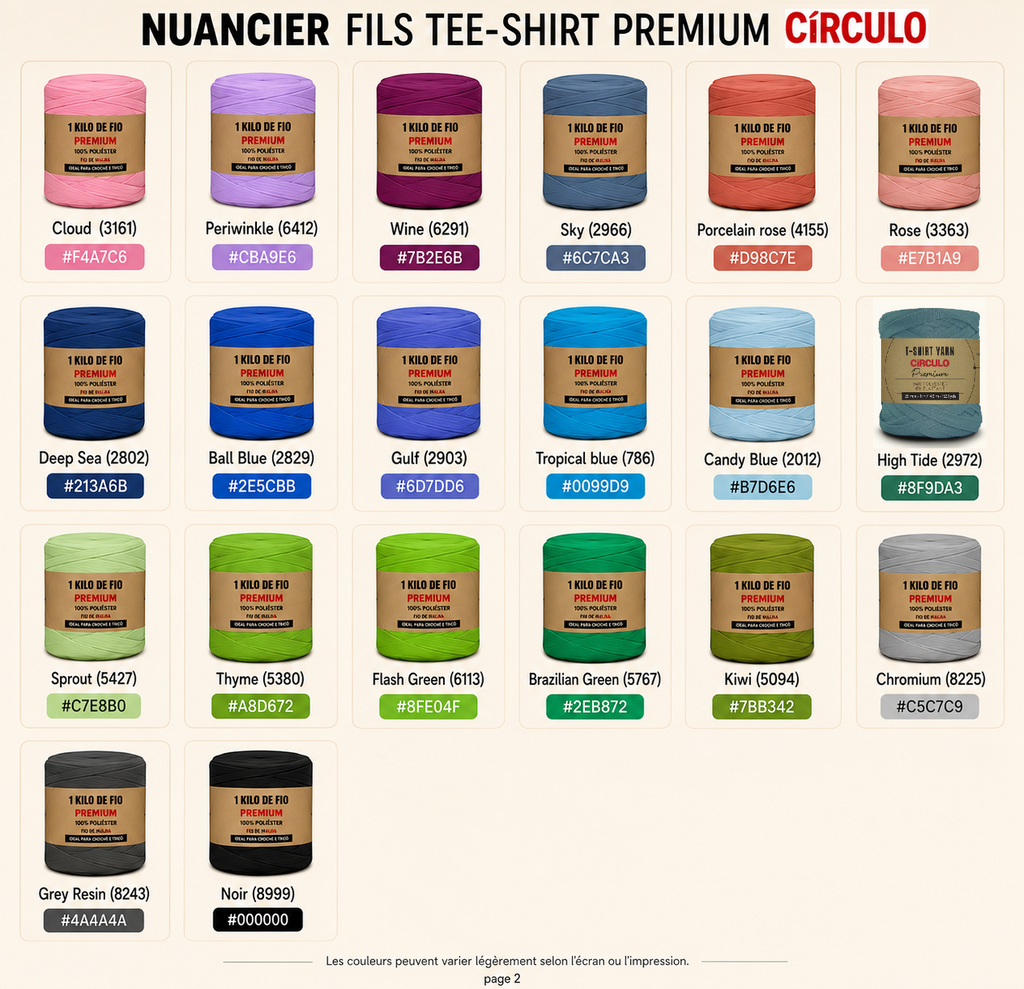 Fil t-shirt CIRCULO Premium 140m